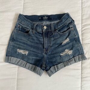 Hollister Women's Distressed Blue Jean Shorts